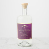 Étiquette de produit Bourgogne avec Monogramme de (Devant)