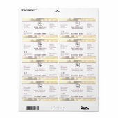 Étiquette de produit brillant moderne professionne (Feuille entière)