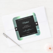 Étiquette de produit brillant noir glacé (Enveloppe)