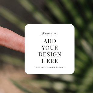 Étiquette de produit Carré de 1,5 po