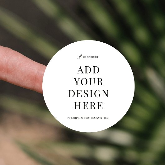 Étiquette de produit circulaire personnalisé de 1,