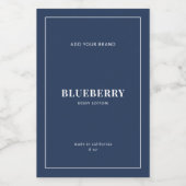 Étiquette de produit couleur modifiable à bordure  (Étiquettes simples)