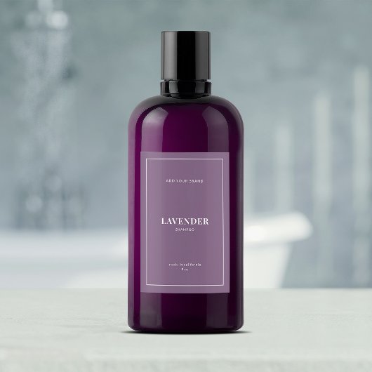 Étiquette de produit couleur modifiable à bordure 