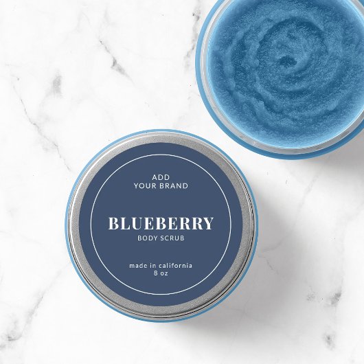 Étiquette de produit couleur modifiable à bordure 