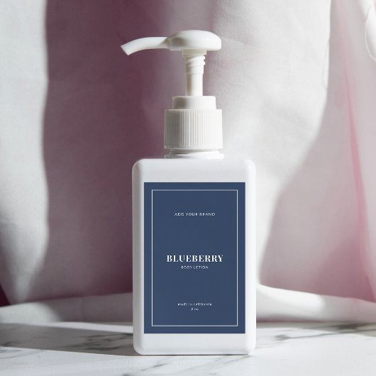 Étiquette de produit couleur modifiable à bordure 