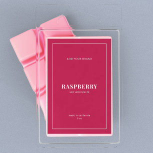 Étiquette de produit couleur modifiable à bordure 