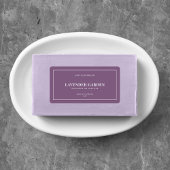 Étiquette de produit couleur modifiable à bordure 