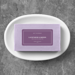 Étiquette de produit couleur modifiable à bordure 