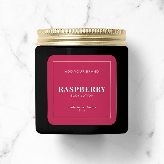 Étiquette de produit couleur modifiable à bordure 