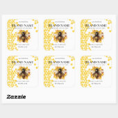 Étiquette de produit d'abeille à miel (Feuille)
