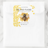Étiquette de produit d'abeille à miel (Sac)