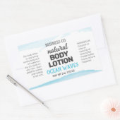 Étiquette de produit d'aquarelle bleu (Enveloppe)