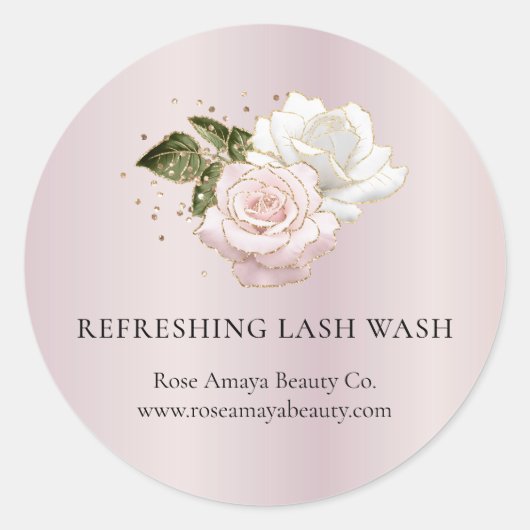 Étiquette de produit de beauté d'extension de cils (Devant)