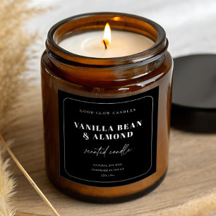 Étiquette de Produit de Bougie Assez Minimaliste