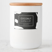 Étiquette de produit de bougie Conception abstrait (Devant)