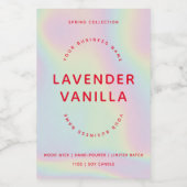 Étiquette de produit de bougie d'inspiration holog (Étiquettes simples)