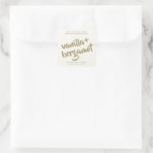 Étiquette de produit de bougie d'ivoire moderne (Sac)