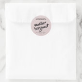 Étiquette de produit de bougie mauve moderne (Sac)