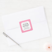 Étiquette de produit de bougie rose moderne (Enveloppe)
