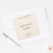 Étiquette de produit de bougie Simple Modern (Enveloppe)