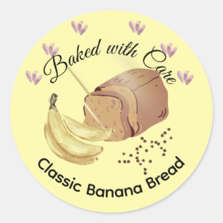 Étiquette de produit de boulangerie de pain aux ba