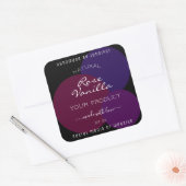 Étiquette de produit de capture des yeux pourpre c (Enveloppe)