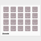 Étiquette de produit de chandelle lilas en script (Feuille)