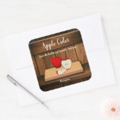 Étiquette de produit de cidre de pomme Sq (Enveloppe)