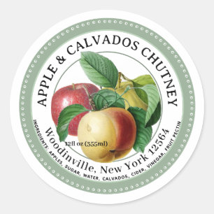 Étiquette de produit de confiture de chutney de ca