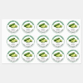 Étiquette de Produit de Cornichons à l'Aneth Faits (Feuille)