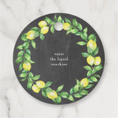 étiquette de produit de couronne de citron limonce (Dos)