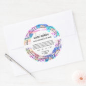 Étiquette de produit de Cupcake Holographique mûr (Enveloppe)