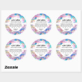 Étiquette de produit de Cupcake Holographique mûr (Feuille)