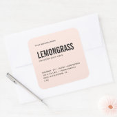 étiquette de produit de gommage corporel rose mode (Enveloppe)