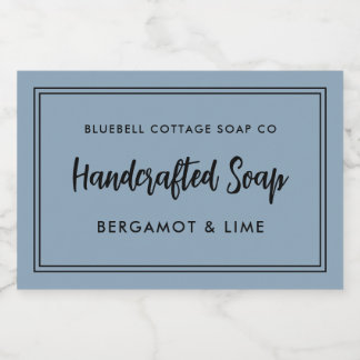 Étiquette de produit de la barre de savon minimali