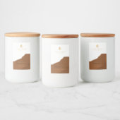 Étiquette de produit de la bougie Earthy (Bouteilles)