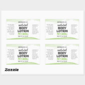 Étiquette de produit de l'aquarelle verte (Feuille)