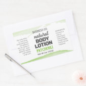 Étiquette de produit de l'aquarelle verte (Enveloppe)