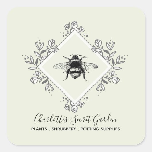 Étiquette de produit de logo d'abeille de fourniss (Devant)