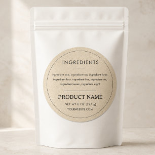 Étiquette de produit de marque pour petite entrepr