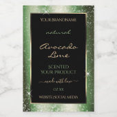 Étiquette de produit de Parties scintillant de cad (Étiquettes simples)