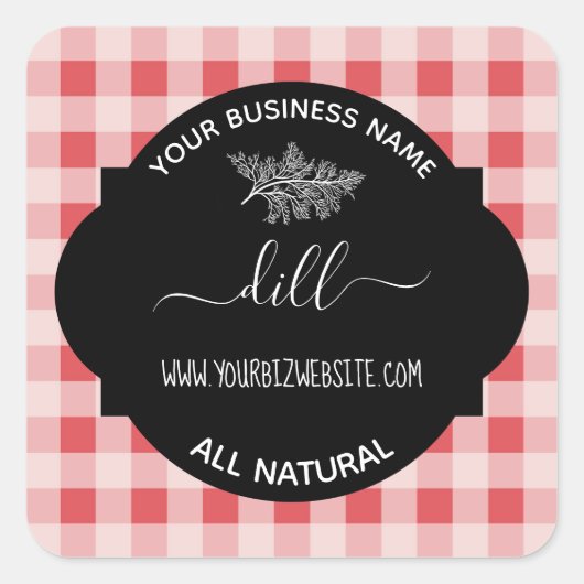 Étiquette de produit de pot d'herbes et d'épices (Devant)