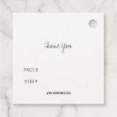 Étiquette de produit de salle de bain et de maison (Dos)