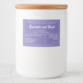 Étiquette de produit de savon à eau violet et blan (Devant)