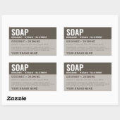 Étiquette de produit de savon artisanal (Feuille)