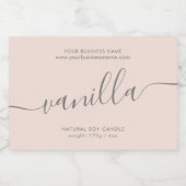 Étiquette de produit de script rose vif moderne (Étiquettes simples)