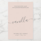 Étiquette de produit de script rose vif moderne (Étiquettes simples)