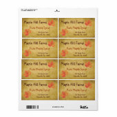 Étiquette de produit de sirop d'érable Feuille (Feuille entière)