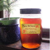 Étiquette de produit de sirop d'érable Feuille