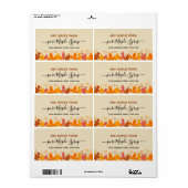 Étiquette de produit de sirop d'érable Feuille (Feuille entière)